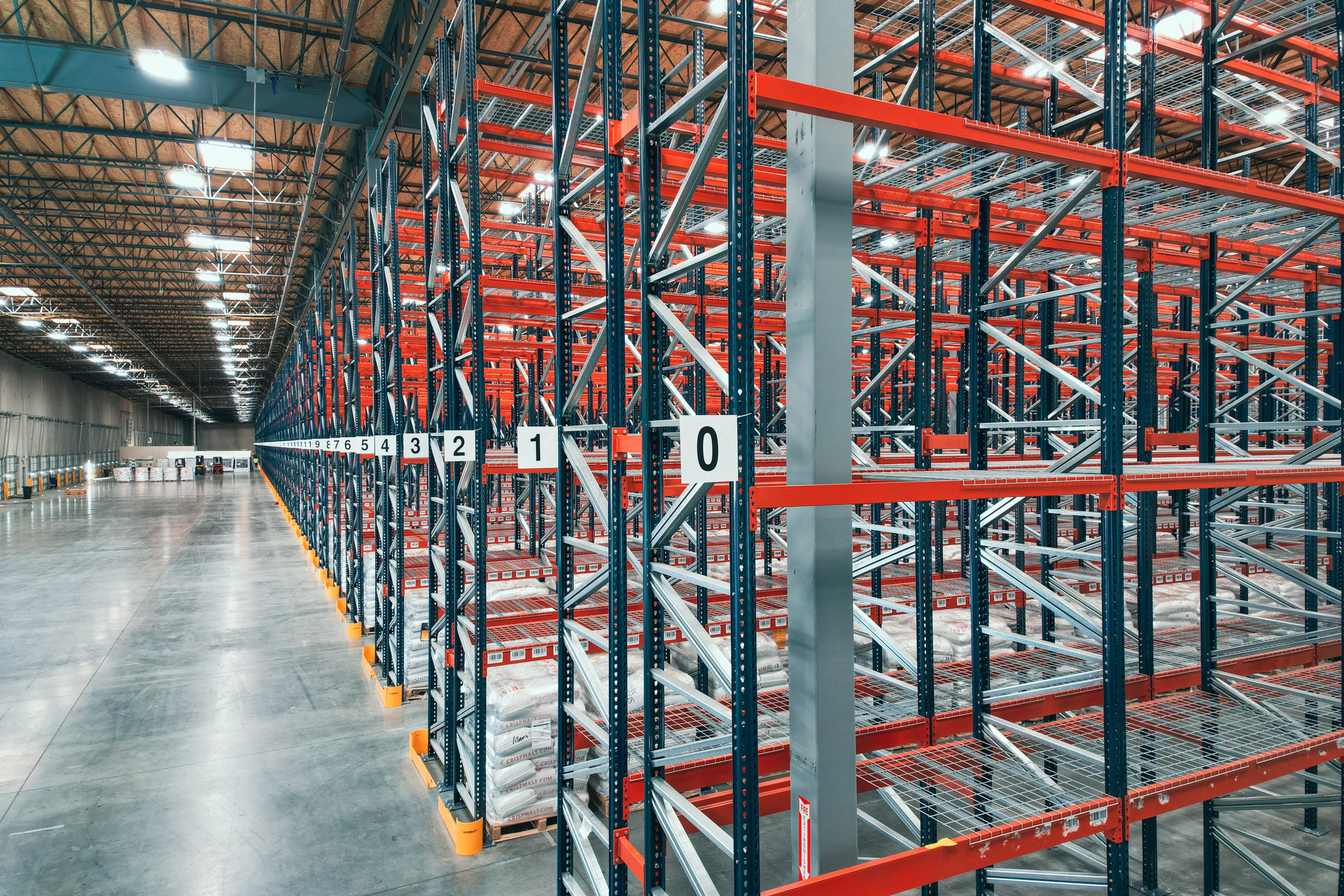 Industrial pallet racking warehouse in Alabaster Alabama